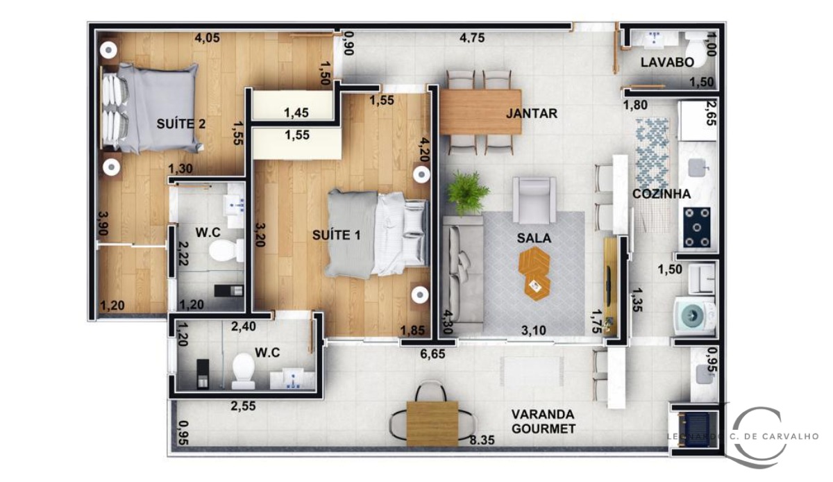 Apartamento, 2 quartos, 73 m² - Foto 5